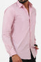 Veshbhoshaa Blurbird Men'S Pink Cotton Lycra Formal Shirt